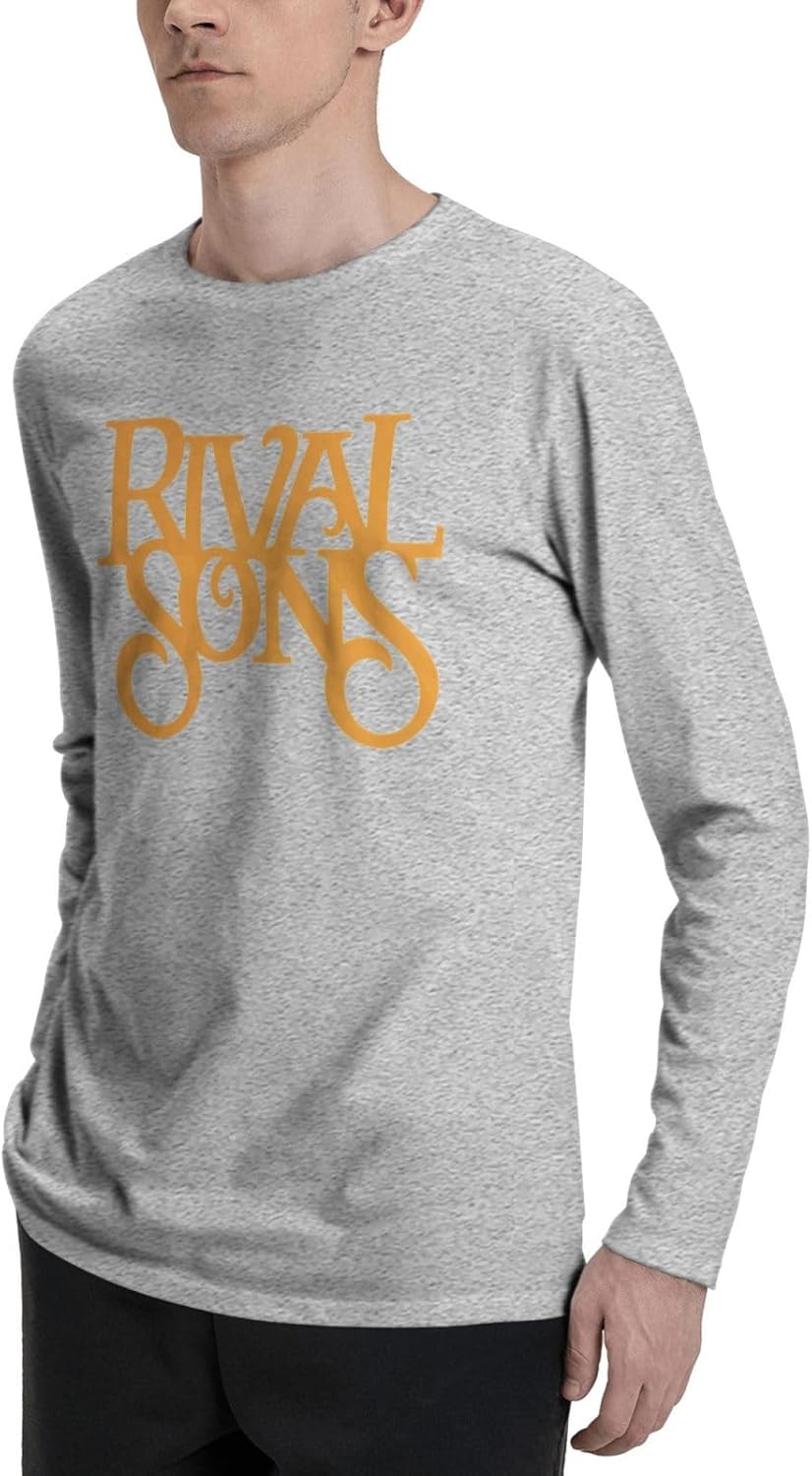 Man T-Shirts Hipster Long Sleeve Outdoor Gym Workout Crewneck Black Sweatshirt