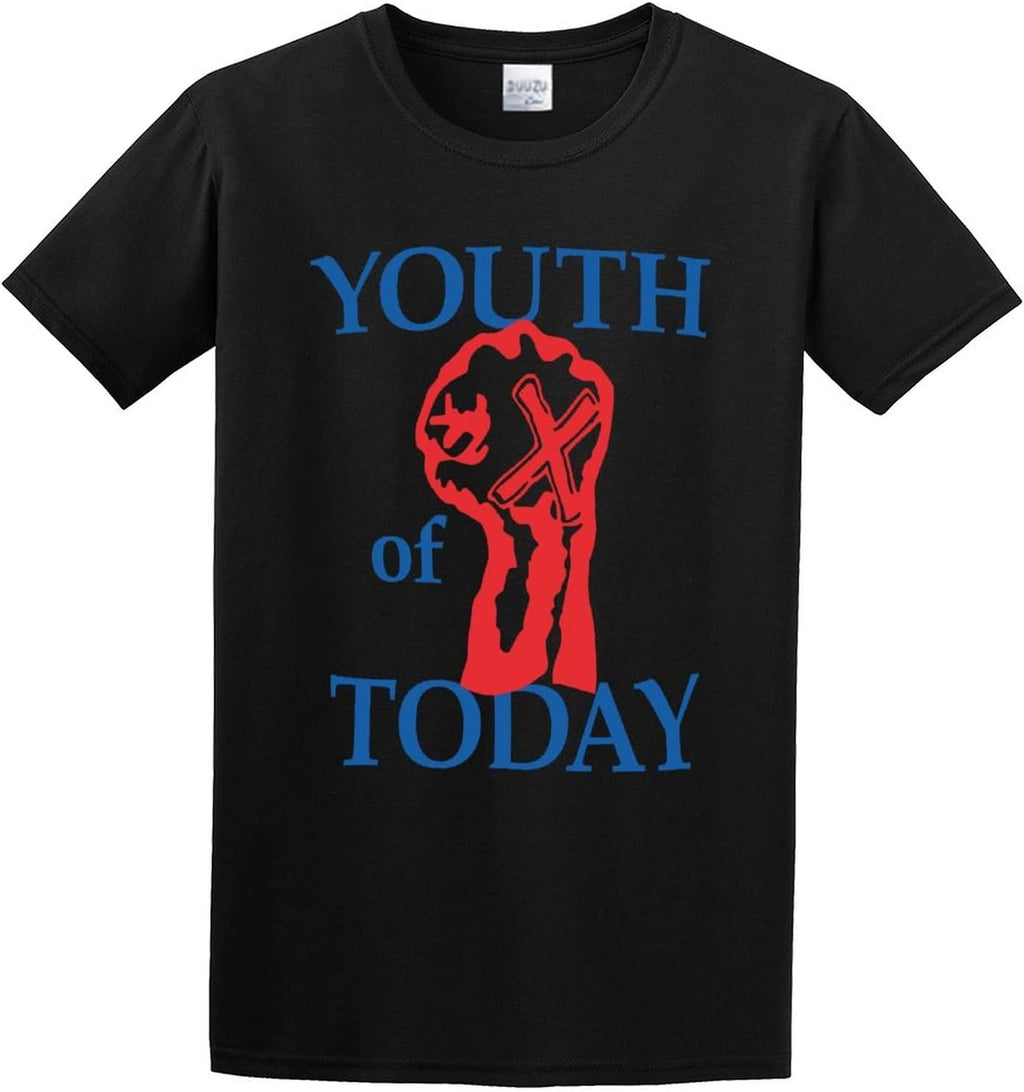 Youth of Today Fist Unisex 100% Cotton Short-Sleeve T-Shirts Black