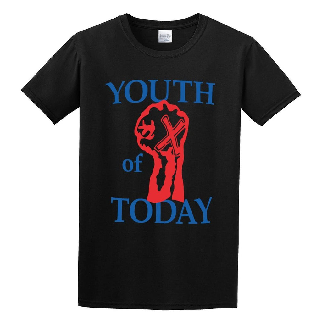 Youth of Today Fist Unisex 100% Cotton Short-Sleeve T-Shirts Black