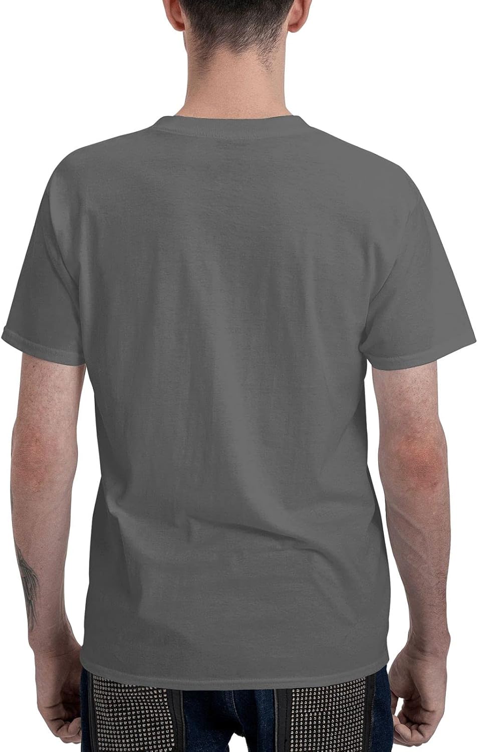 Mens T Shirt Fashion Short Sleeve Outdoor Running Crewneck Black Blouses