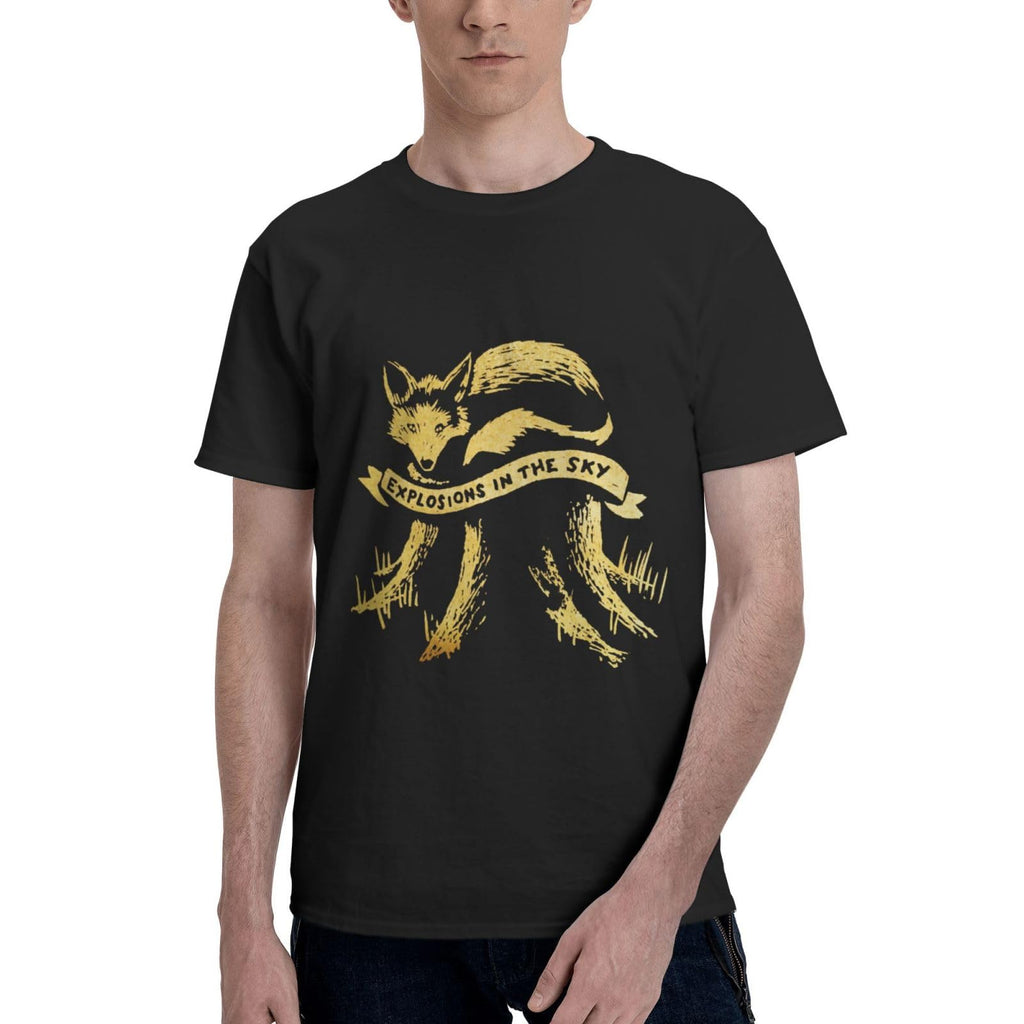 Band Man T Shirt Cool Short Sleeve Sports Cycling Crewneck Black T-Shirts