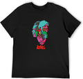 Forever Changes Love Psychedelic T-Shirt Black Graphic Unisex Tee Shirt L