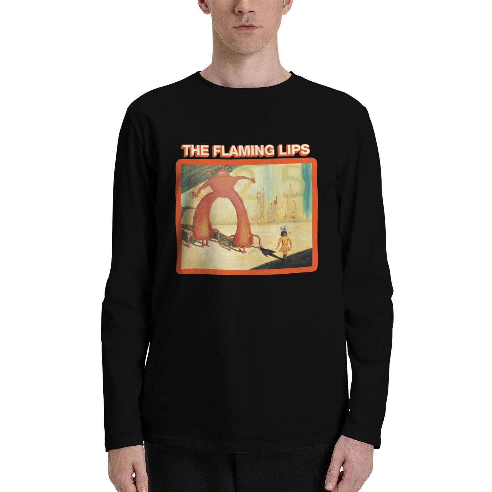 Men's T Shirts Basic Long Sleeve Sports Cycling Crewneck Black Sweatshirt