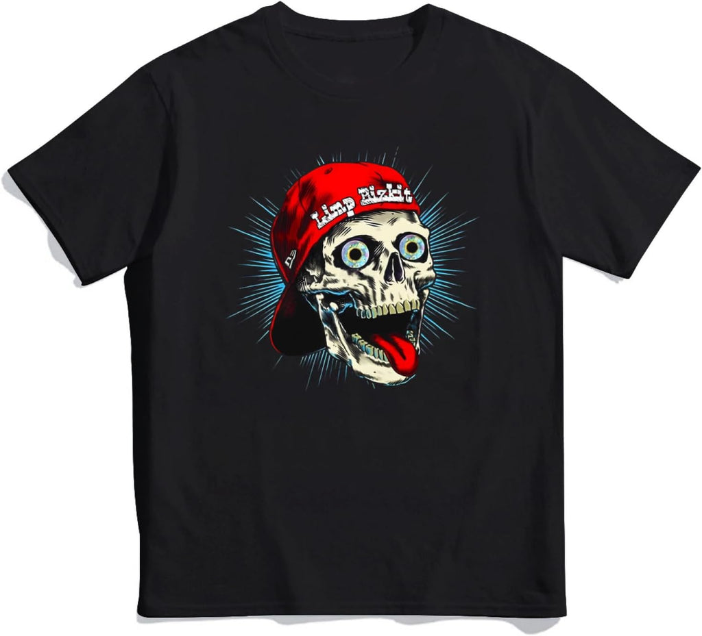 Men's Limps Rock Music Bizkits Vintage T-Shirts Print Short Sleeve Tees T Shirt