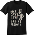 Nick Cave and The Bad Seeds T-Shirt Men's Summer Crew Neck Tops Casual Short Sleeves Tee Black XL