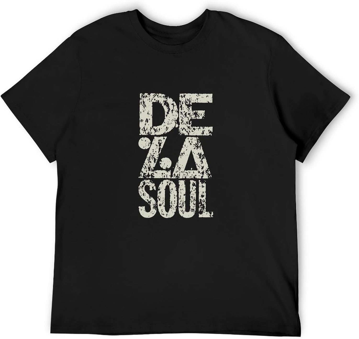 De La Soul is Dead T-Shirt Hip Hop Group De La Soul Best Rap Albums Tshirt Crew Neck Tee Tops Black Tee Shirt for Men Black