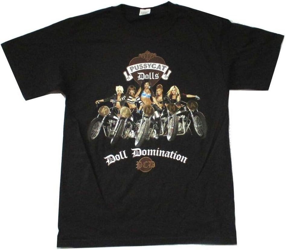 Pussycat Dolls Doll Domination 2009 Tour Black T Shirt New PCD, Black