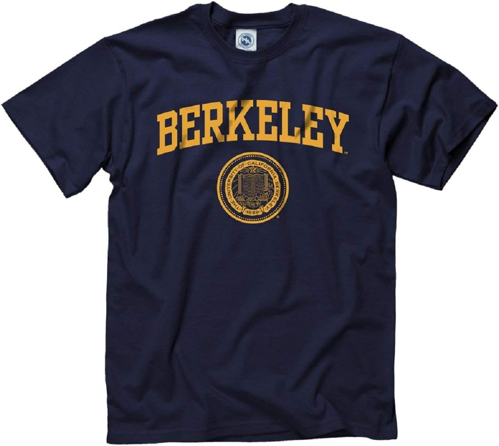 Shop College Wear Men's University of California Berkeley Arch Seal T-Shirt - Blue - L, Blue, L