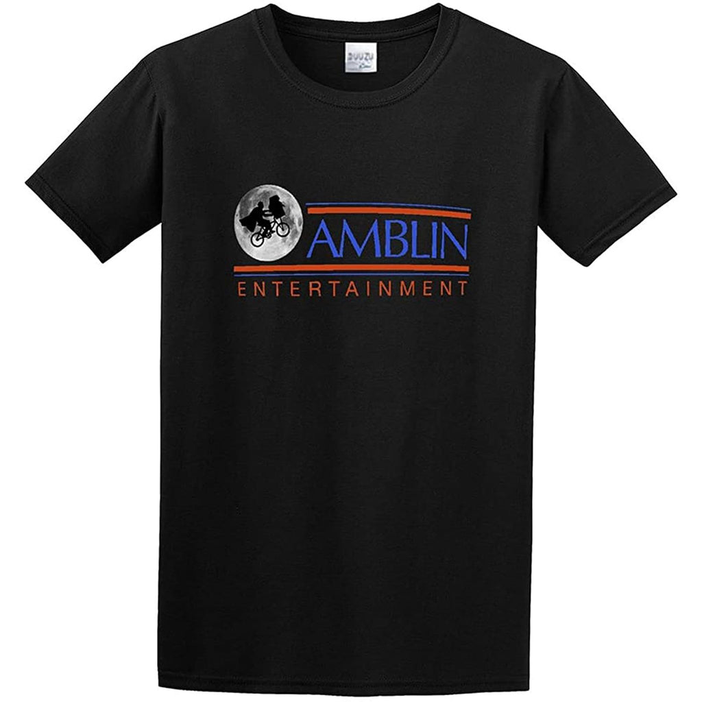 New Amblin Entertainment Logo Men Cotton Blend T Shirt Black
