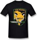 Men's Metal Gear Solid Game Logo Poster Black T Shirt Large