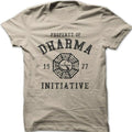 MENGLI Dharma Initiative Lost 1977 TV Shows Printed Cotton T-Shirt