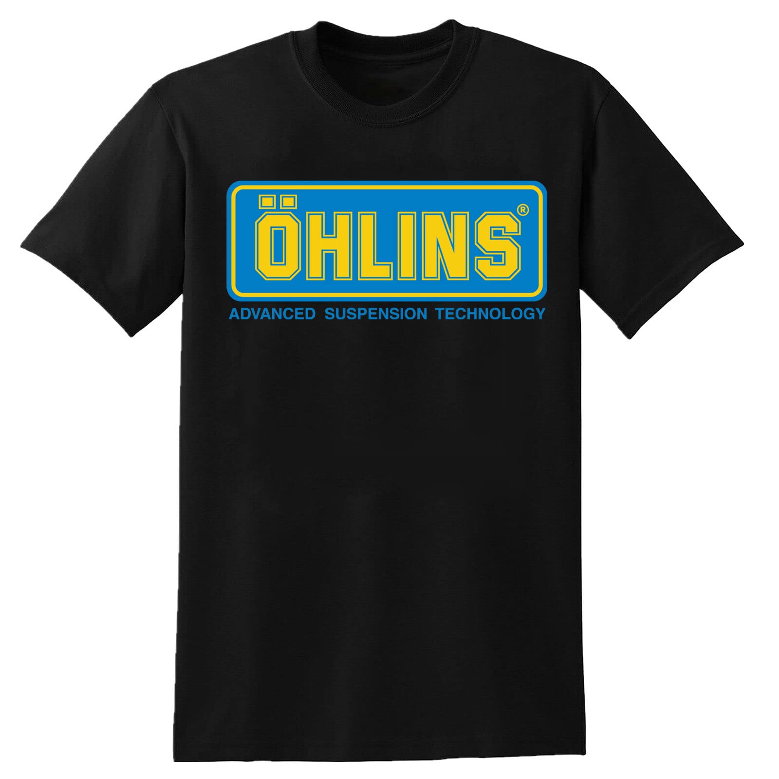 Ohlins T-Shirt Suspension Shocks Motorcycle Enthusiast Tee Mens Unisex Tee Black S T-Shirt Graphic Unisex Tee Shirt Black