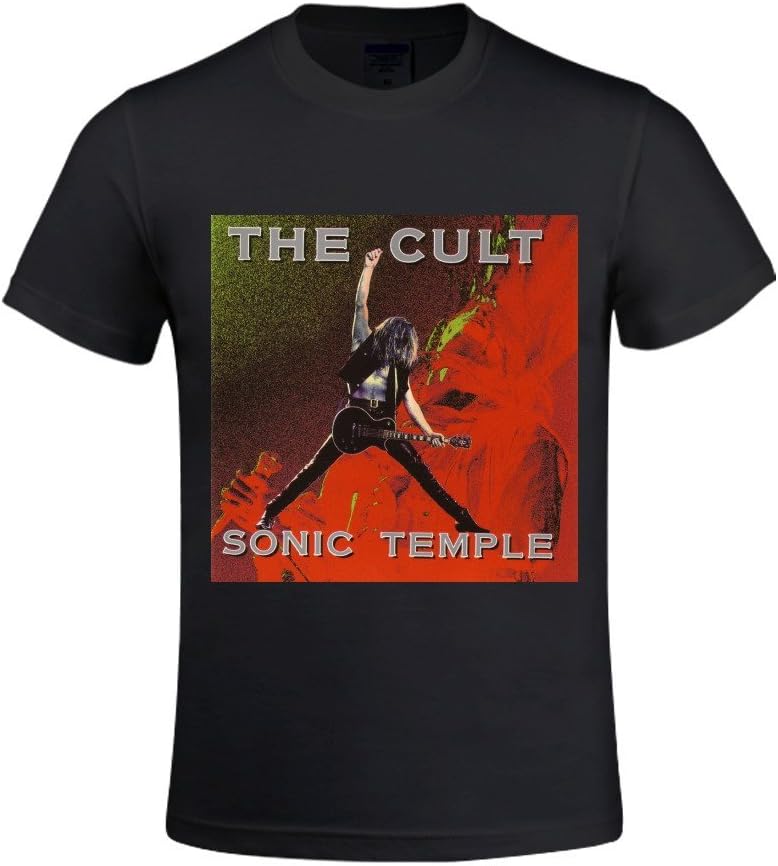 The Cult Sonic Temple Men's Short Sleeve Crew Neck T-Shirt XXX-Large, Black, 3XL
