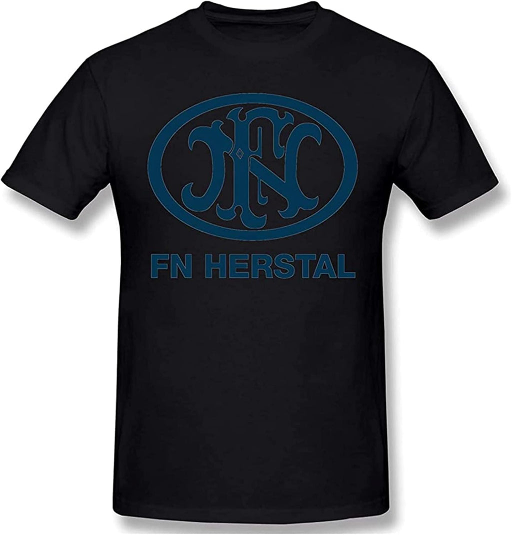 Cotton FN Herstal T-Shirt Unisex Black Men Tees L, Black