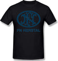 Cotton FN Herstal T-Shirt Unisex Black Men Tees L, Black