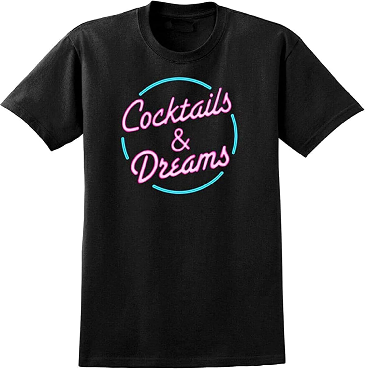 Cocktails and Dreams T-Shirt - Retro 80S Cocktail Tom Cruise Movie Movie Tee