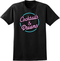 Cocktails and Dreams T-Shirt - Retro 80S Cocktail Tom Cruise Movie Movie Tee