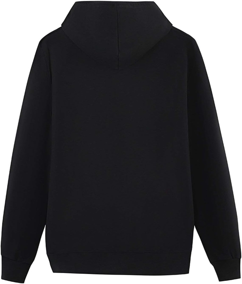 EtLin Thunderdom Men's Graphic Print Long Sleeve Hoodie