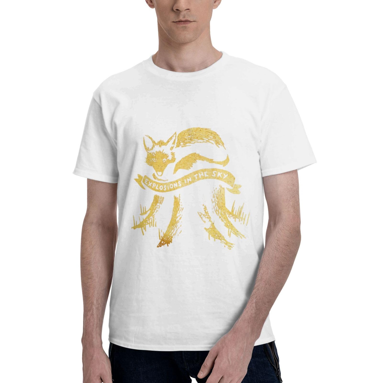 Band Man T Shirt Cool Short Sleeve Sports Cycling Crewneck Black T-Shirts