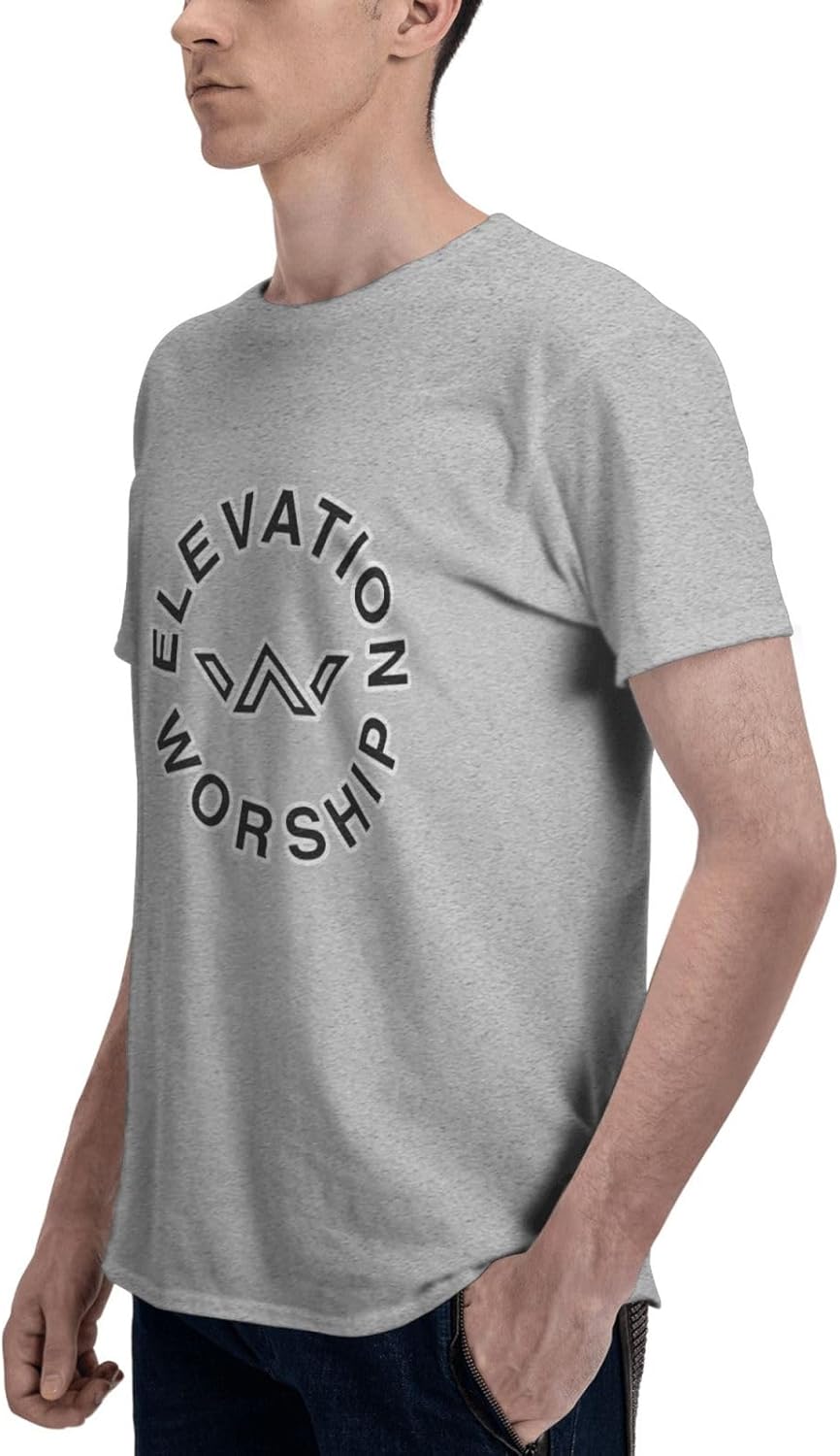 Men's T Shirts Fashion Short Sleeve Outdoor Gym Workout Crewneck Black Sweatshirt