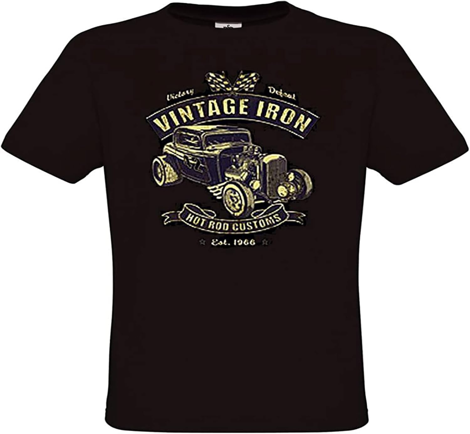 T-shirt vintage Iron Hot Rod pour homme style rétro Rockabilly