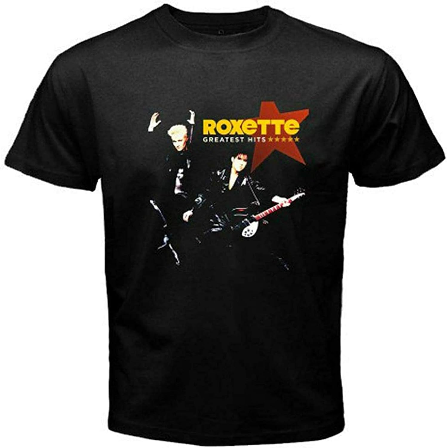 Roxette Pop Rock Duo Listen To Your Heart Men's T-Shirt Black