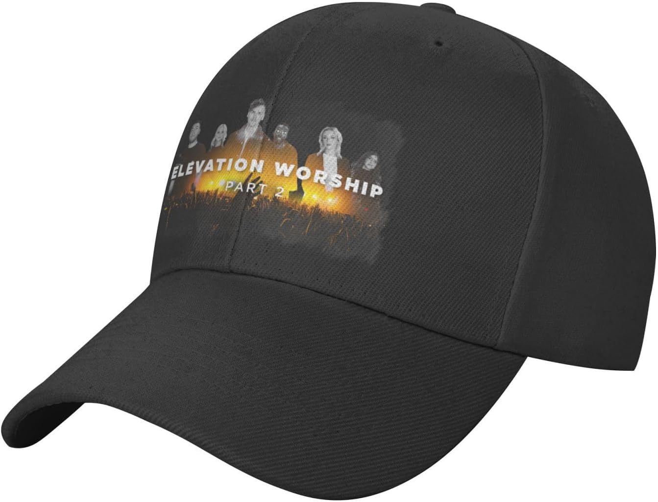 Men's Women Adjustable Baseball Cap sunprotection Outdoors Running Dad Hat Black