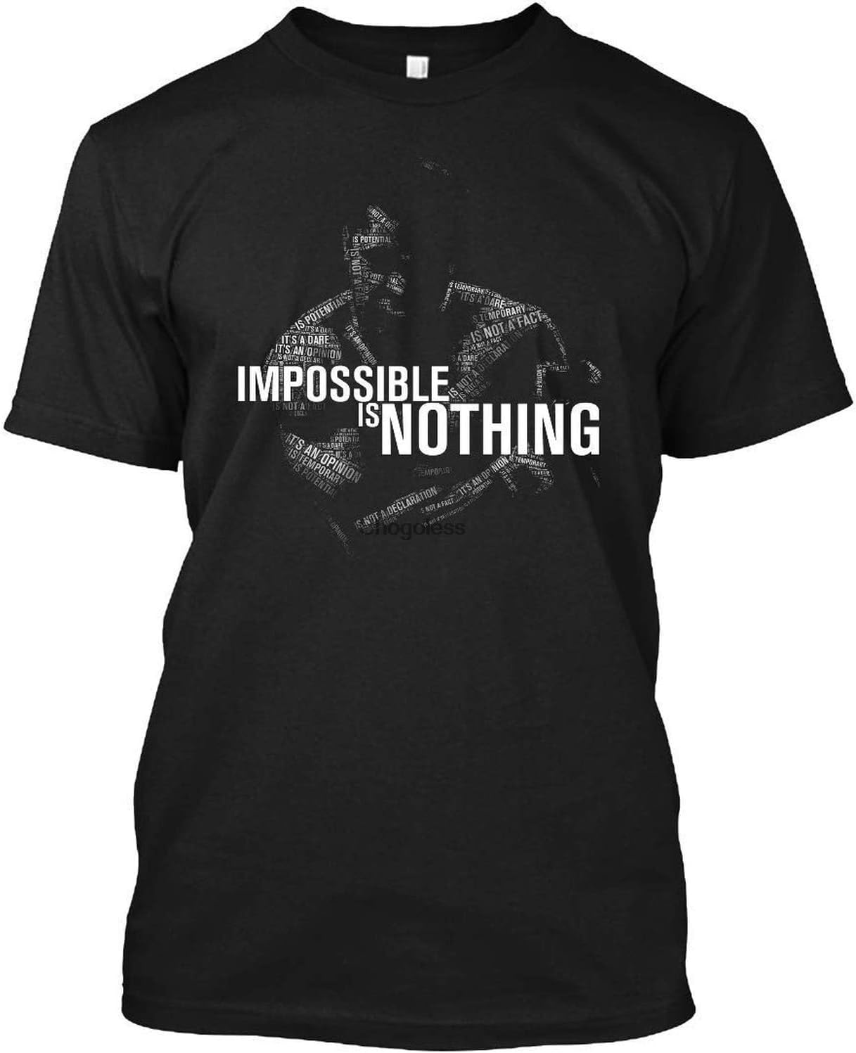 Mohamed Ali Impossible is Nothing 15 DMN T Shirt Black, Black, 3XL