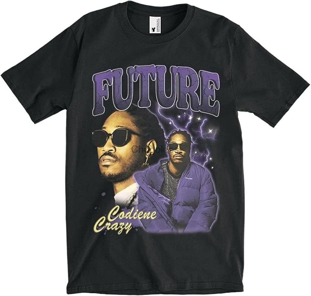 Future Shirt Rapper Future Future Mens T Shirt Hip Hop Shirt Vintage 90s Shirt Rap Shirt Retro 90 ShirMens T Shirt Future Black, Black, L