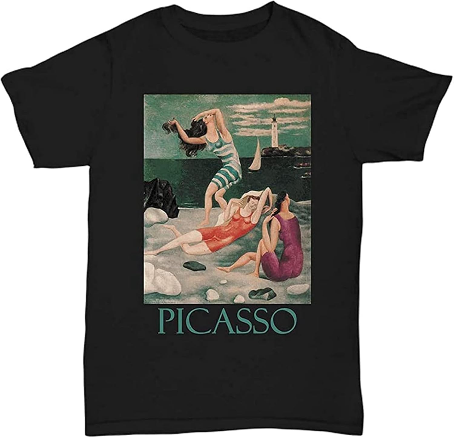 Men's Bathers (1918) by Pablo Picasso T-Shirt Black M