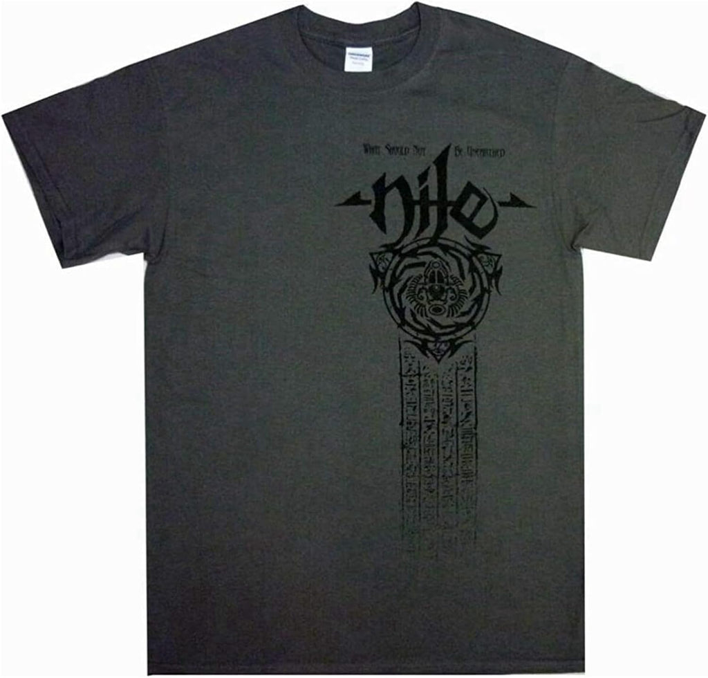 Nile Scarab T-Shirt Death Metal Rock Band T-Shirt Dark Grey