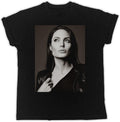 Angelina Jolie Poster T-Shirt Mens Unisex Black Tees M