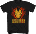 AdamimyClay® Iron Man Simple Man Mens Black T-Shirt [Medium], white