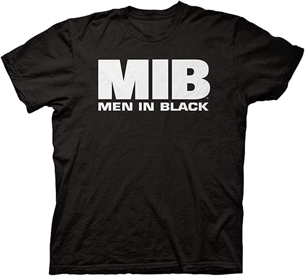 Men's T-Shirt Men in Black Adult Unisex MIB Logo Light Weight 100% Cotton Crew T-Shirt