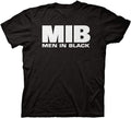 Men's T-Shirt Men in Black Adult Unisex MIB Logo Light Weight 100% Cotton Crew T-Shirt