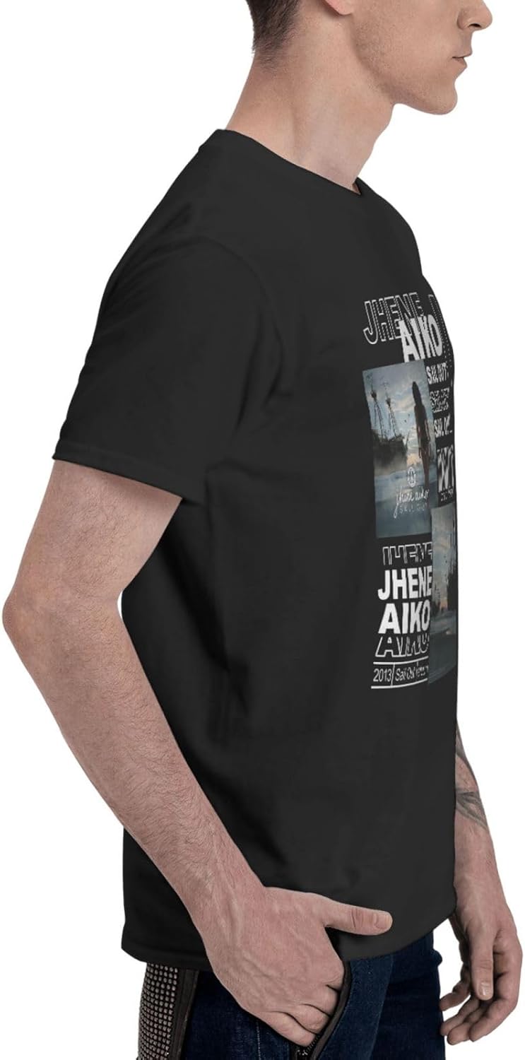 Men's Jhen¨¦s Music Aikos Vintage T-Shirts Print Short Sleeve Tees T Shirt
