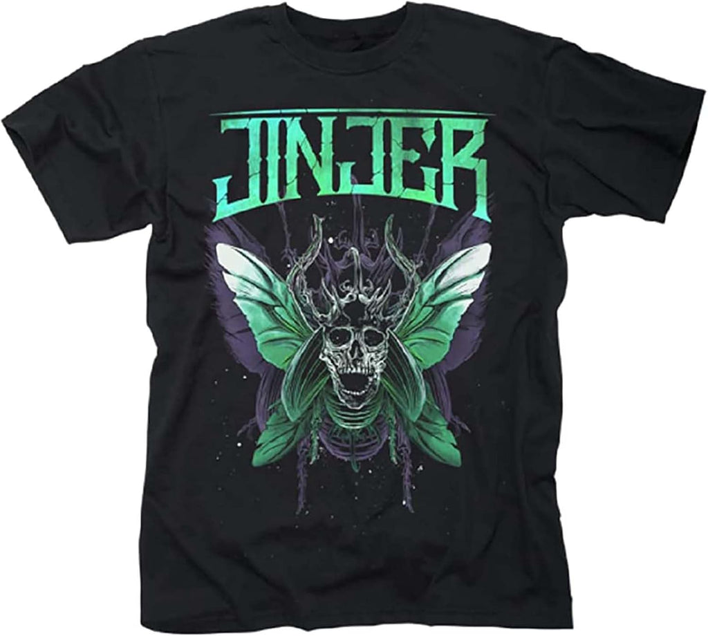 Men's Jinjer-Butterfly Skull T-Shirt Black