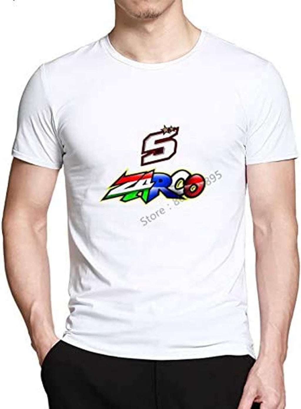 Style HD Design Johann Zarco 05 Motogp T Shirt Men Brand Clothes Cotton Short Sleeve Tshirt Men's T-Shirt Tops White, white, 3XL