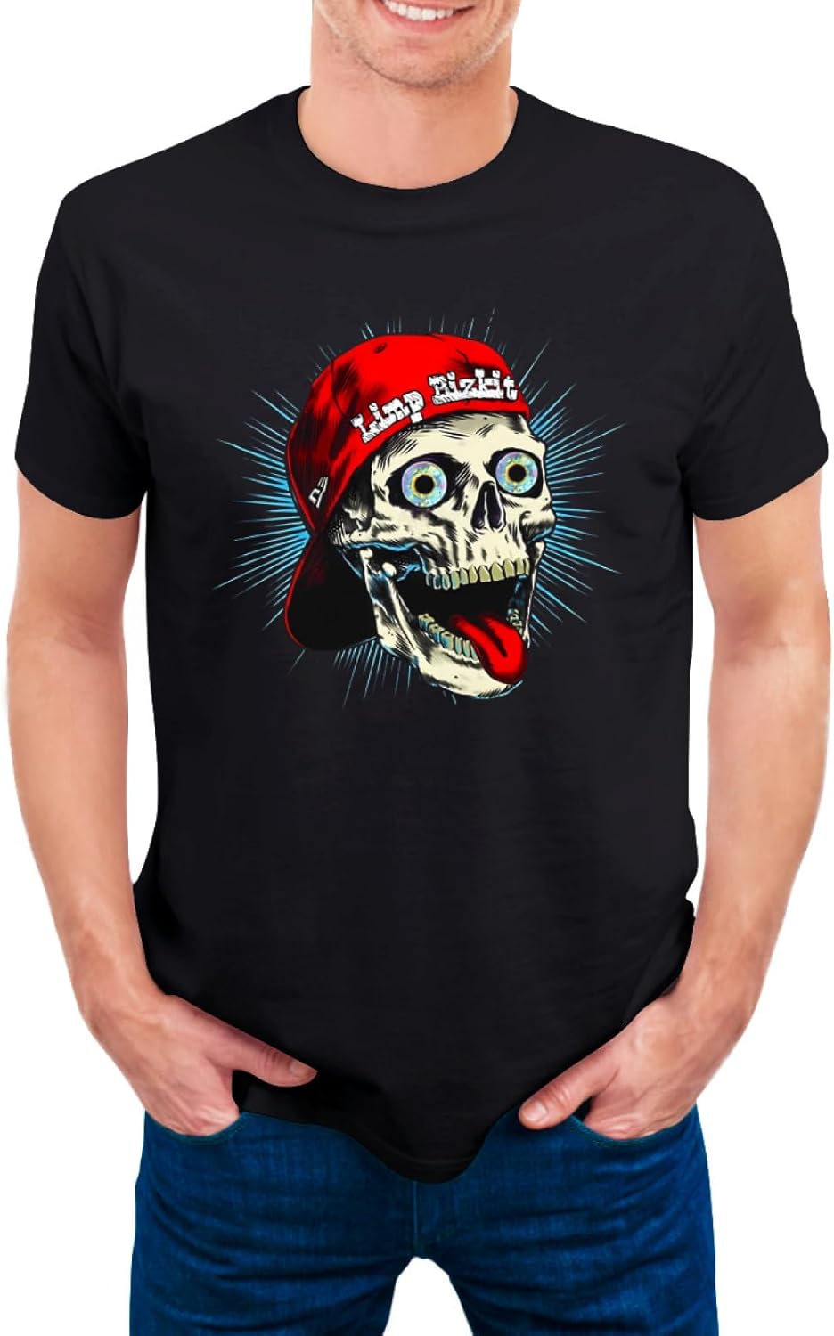 Men's Limps Rock Music Bizkits Vintage T-Shirts Print Short Sleeve Tees T Shirt