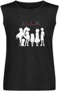 Fruits Basket Men's Tank O-Neck Tops 100% Cotton Unisex Vests Sleeveless Black, Black, 3XL
