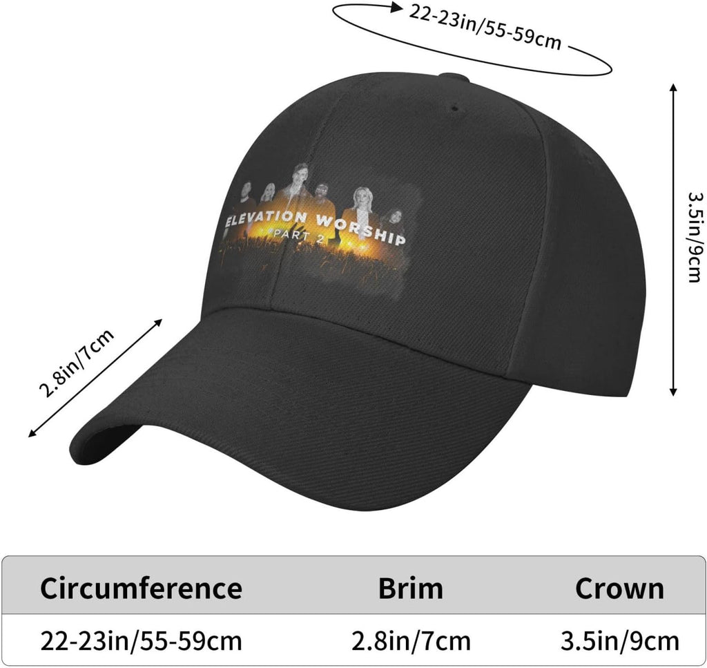 Men's Women Adjustable Baseball Cap sunprotection Outdoors Running Dad Hat Black