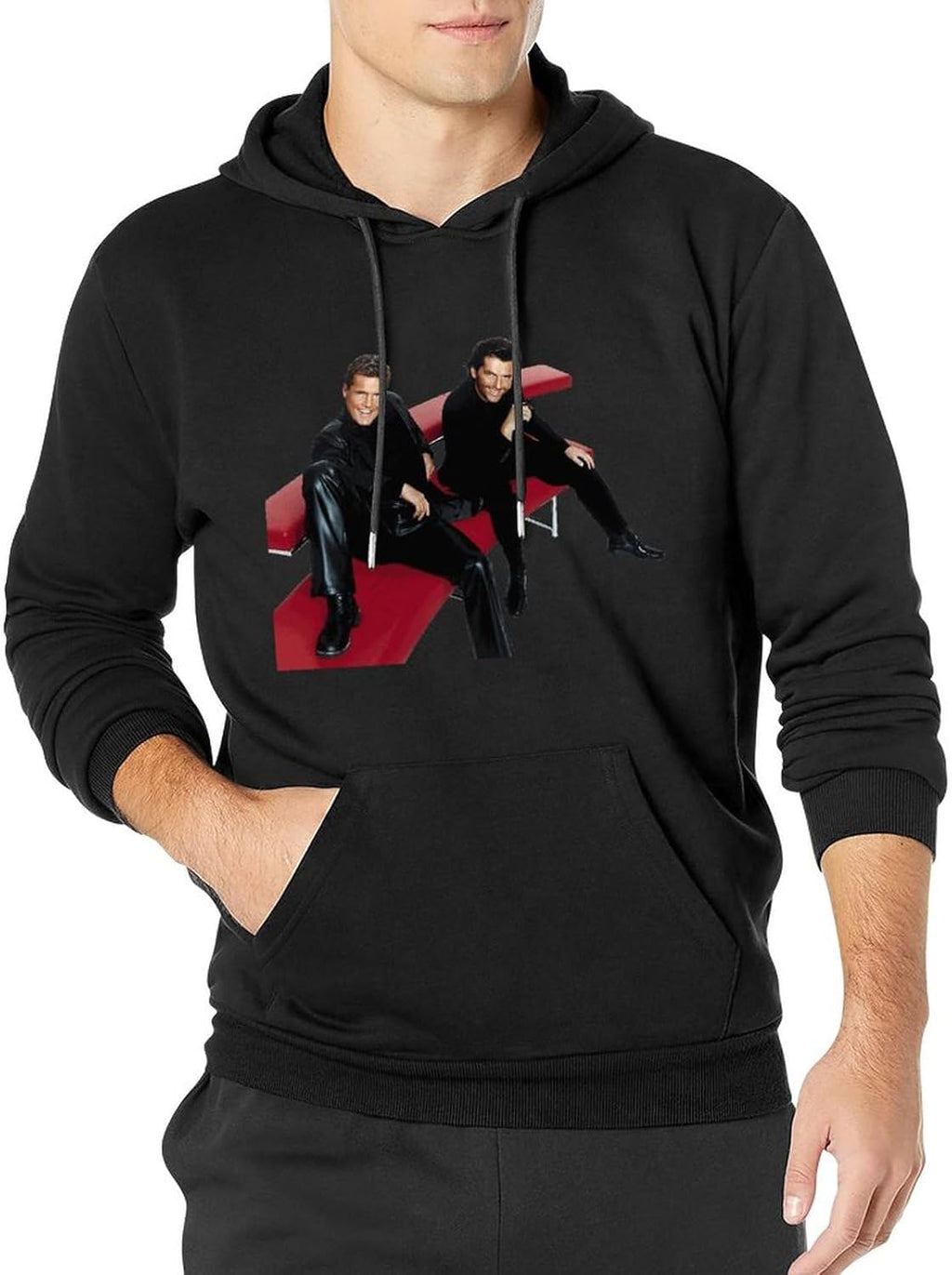 EtLin Modern Talking Hoodie White Color Mens Clothes Long Sleeve Modern Talking Logo Hoody Tops Hoodies Fashion Band Garments