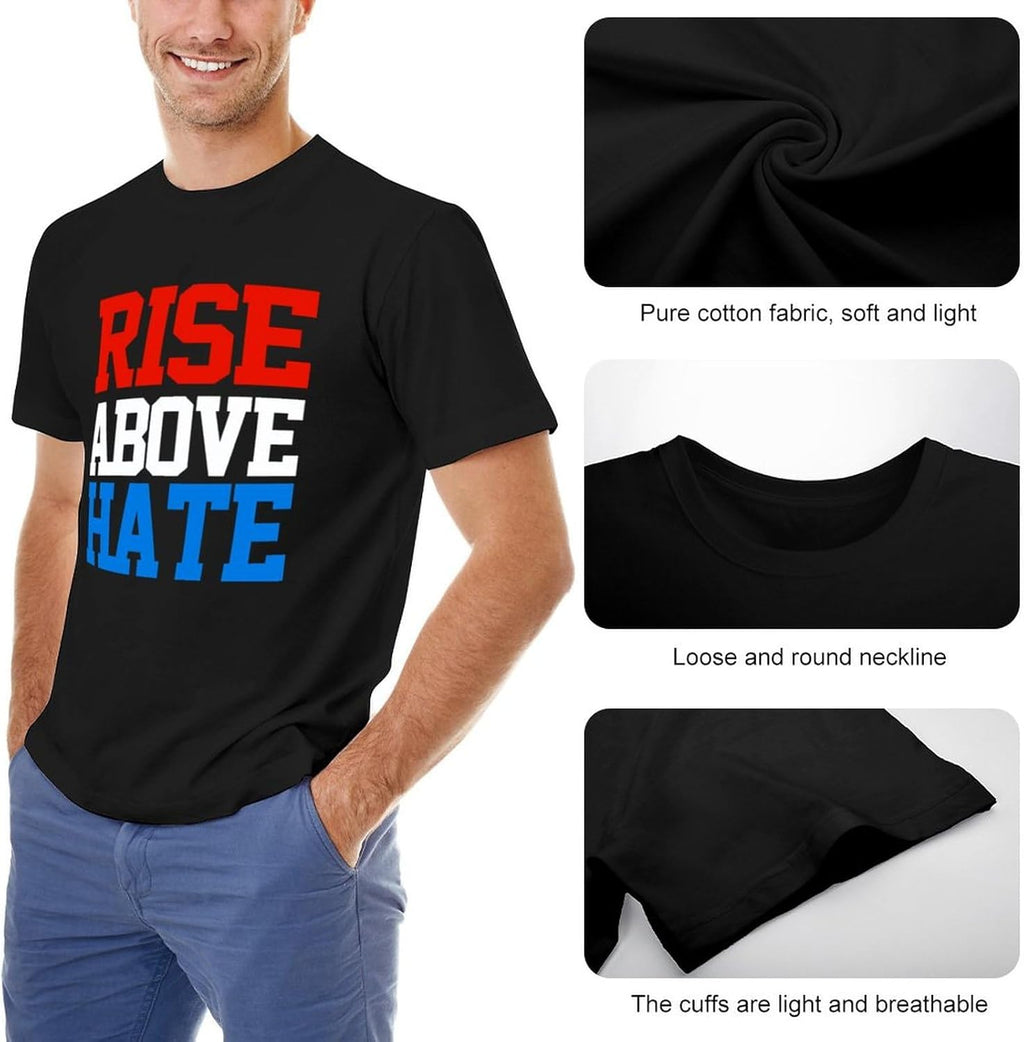 Men's Jo%Hn Cena Rise Above Hate Cotton T-Shirt, Black, L
