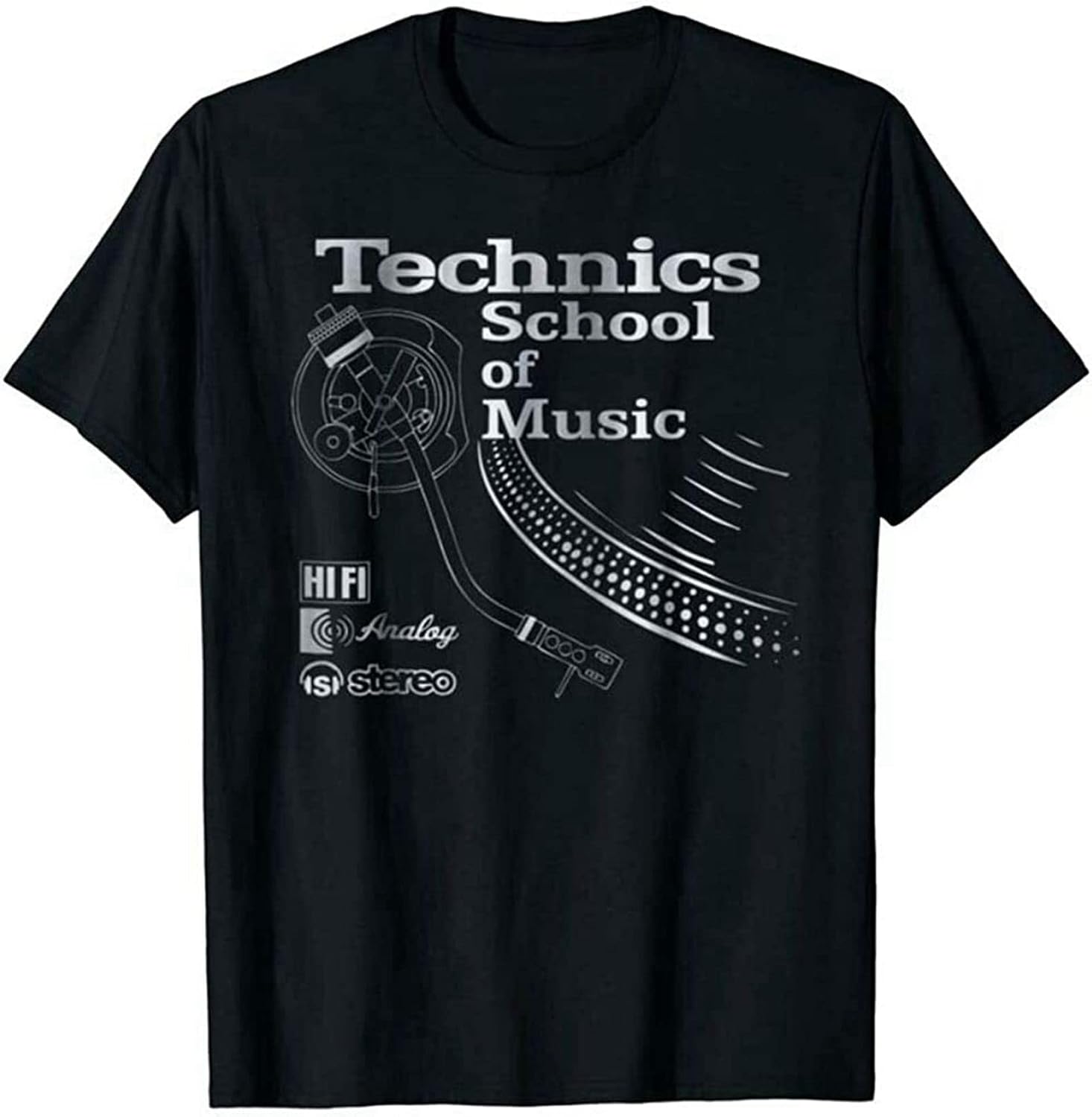 Technics Logo T Shirt Funny Birthday Cotton Tee Vintage Gift for Men