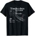 Technics Logo T Shirt Funny Birthday Cotton Tee Vintage Gift for Men