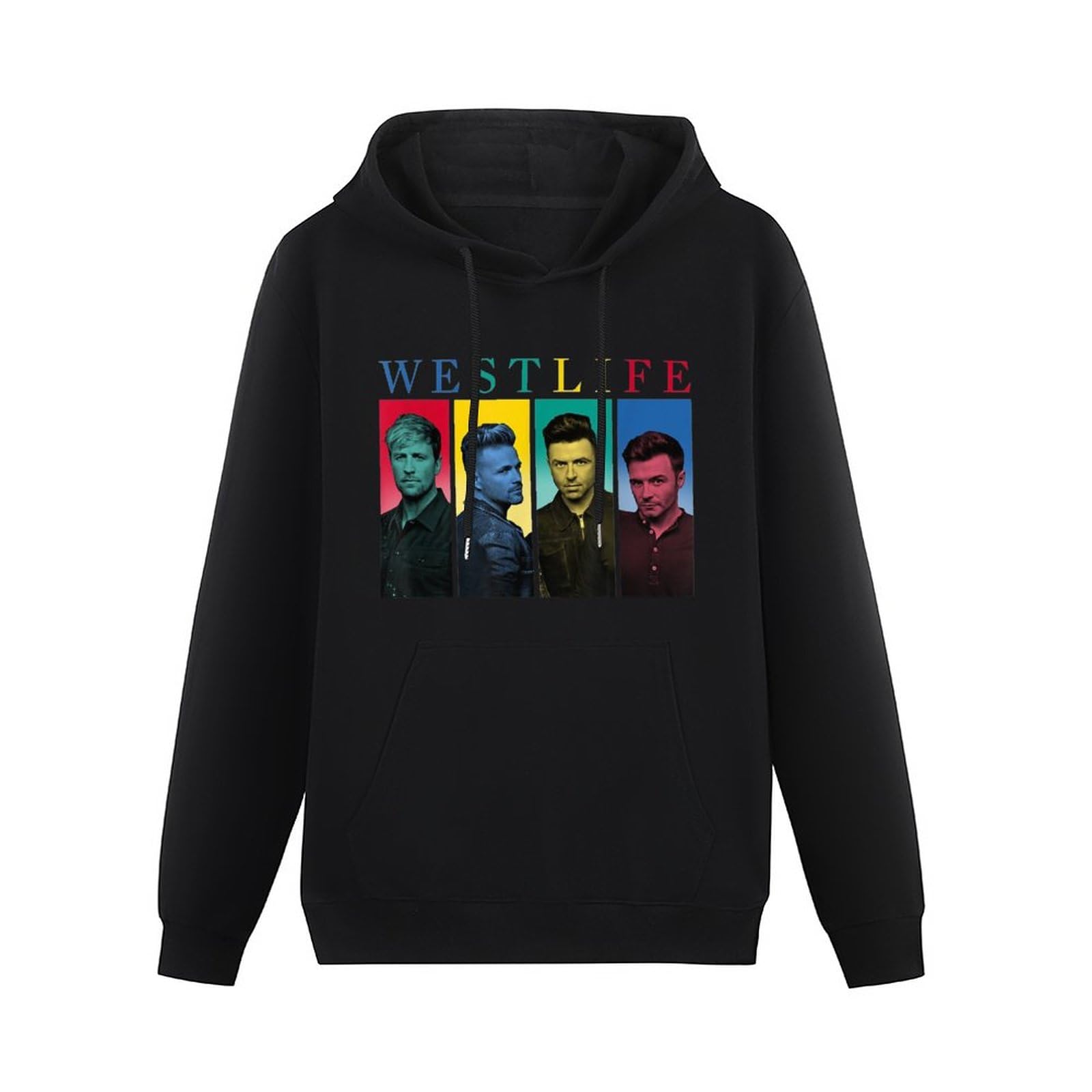 EtLin Westlife Topss M003 Singer (Front Printed) Long Sleeve Heavy Loose Board Pullover Hooded Hoodie Fluffy Men
