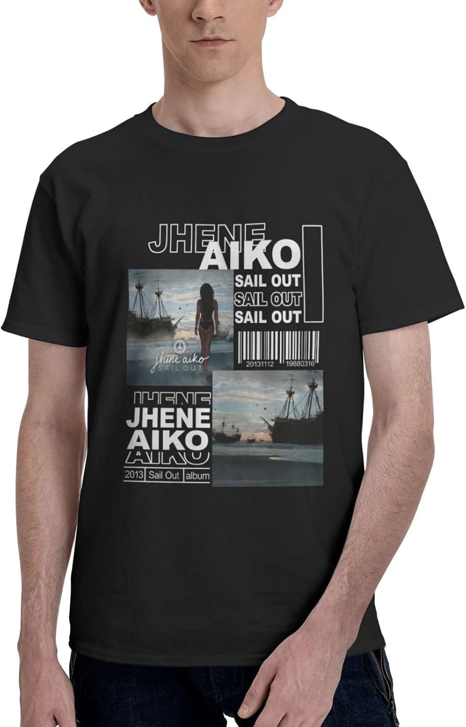 Men's Jhen¨¦s Music Aikos Vintage T-Shirts Print Short Sleeve Tees T Shirt