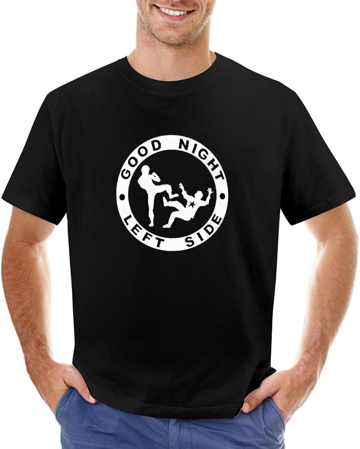 Good Night Left Side T Shirt For Men