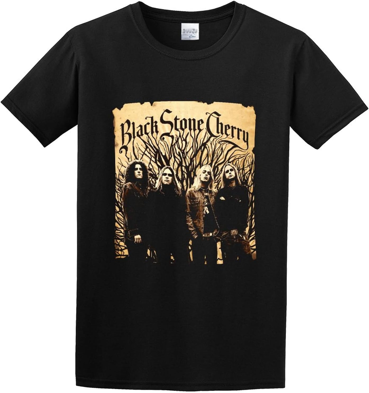 Black Stone Cherry Mens T-Shirt Casual Cotton Unisex Black Tees Tops