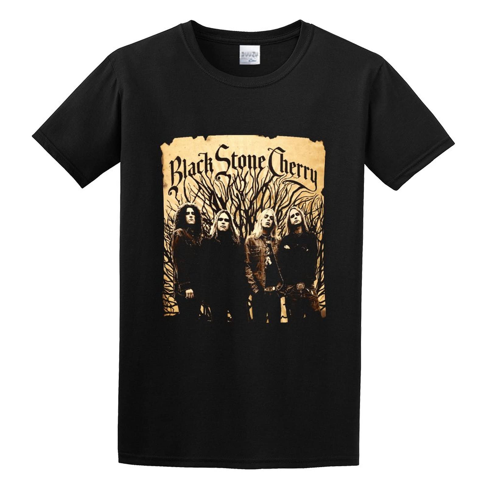 Black Stone Cherry Mens T-Shirt Casual Cotton Unisex Black Tees Tops